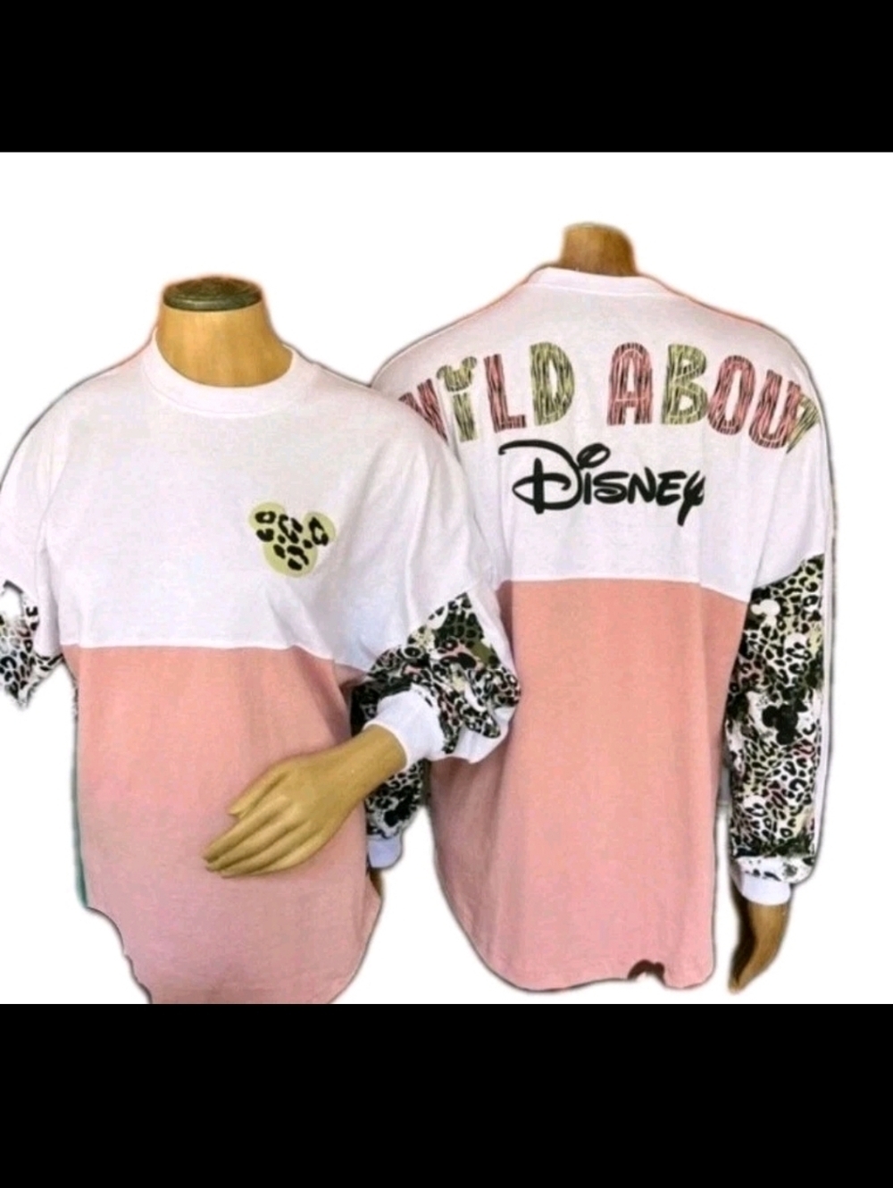 Disney Womens Wild About Disney Animal Print Spirit Jersey XS